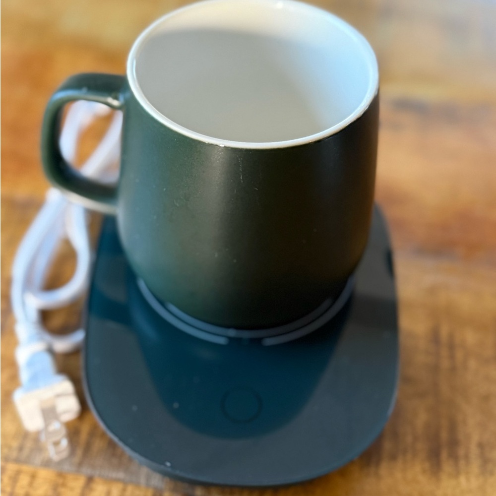 Tease Mug Warmer Set Green Excellent Matte Ceramic 16W 014N